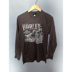 Harley Davidson Long Sleeve Shirt Men's Copper Canyon Butte Montana